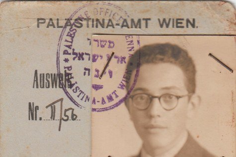 Ausweis Palästina-Amt Wien, November 1938