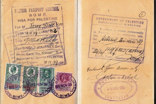 Visum für Palästina im Reisepass