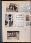 Auf der Seite sind vier Fotos und drei Notizzettel, je in unterschiedlichen Formaten und Größen, aufgeklebt.