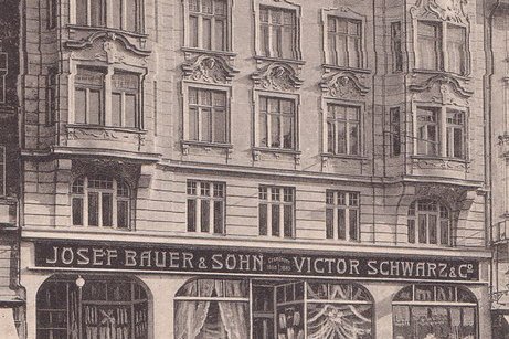 Ein Bild eines Warenhauses in Innsbruck, 1908